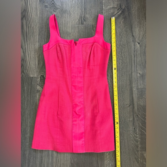 Trina Turk Hot Pink Mini Cocktail Party Sleeveless Dress w/Pockets Small 2/4 - Picture 6 of 8